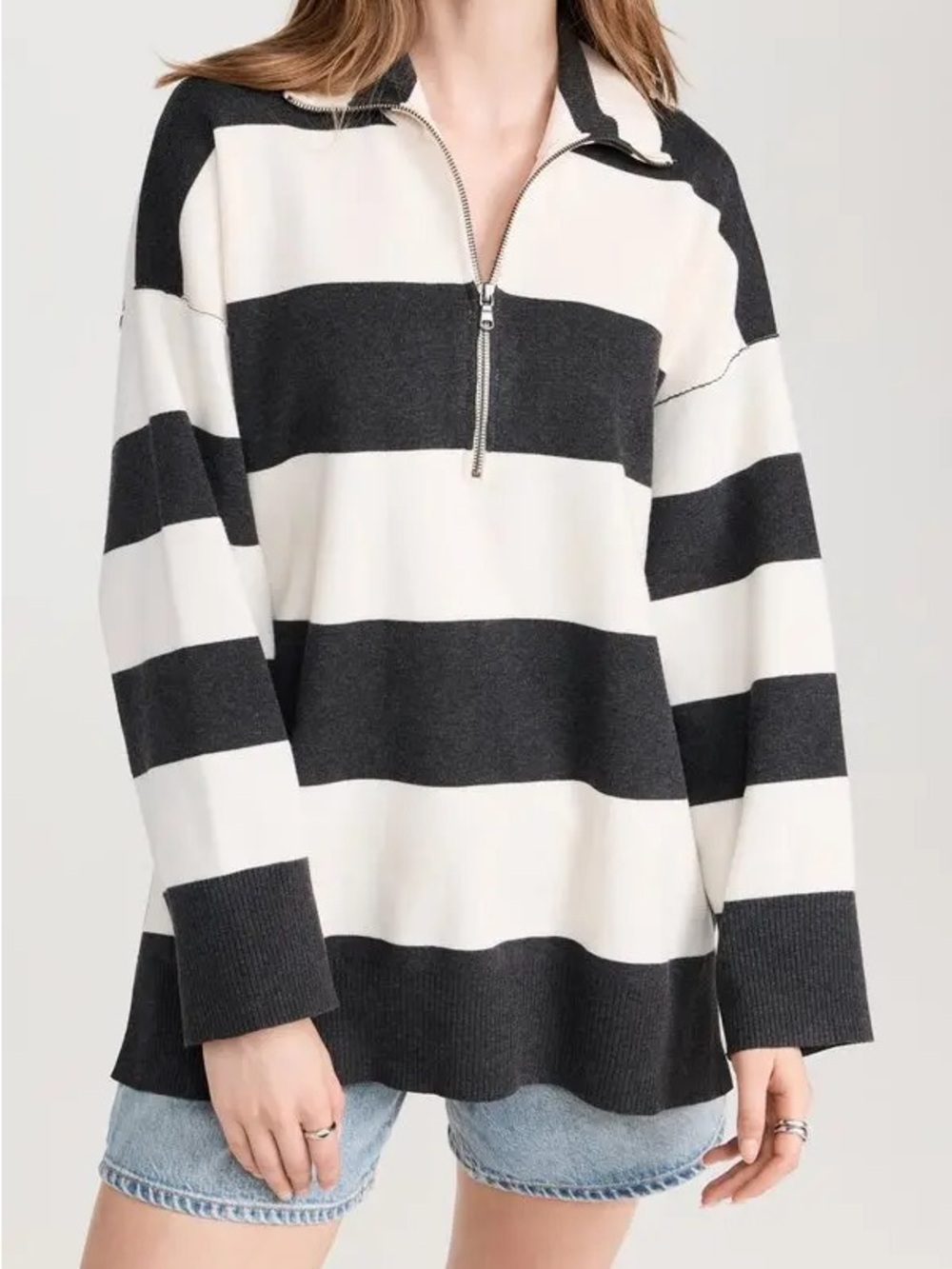 Free People Coastal Stripe Pullover